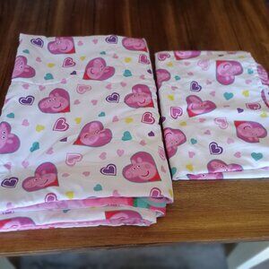 Peppa Pig Toddler Bed Double Sided Blanket Cover and Sheet